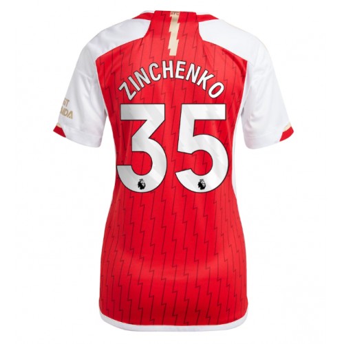 Maillot de foot Arsenal Oleksandr Zinchenko #35 Domicile Femmes 2023-24 Manches Courte